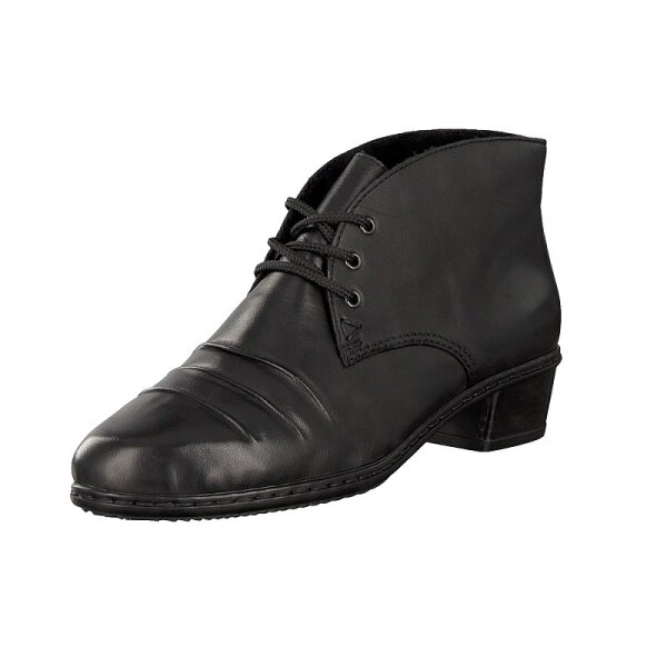 Rieker Damen Schn&uuml;rschuh schwarz