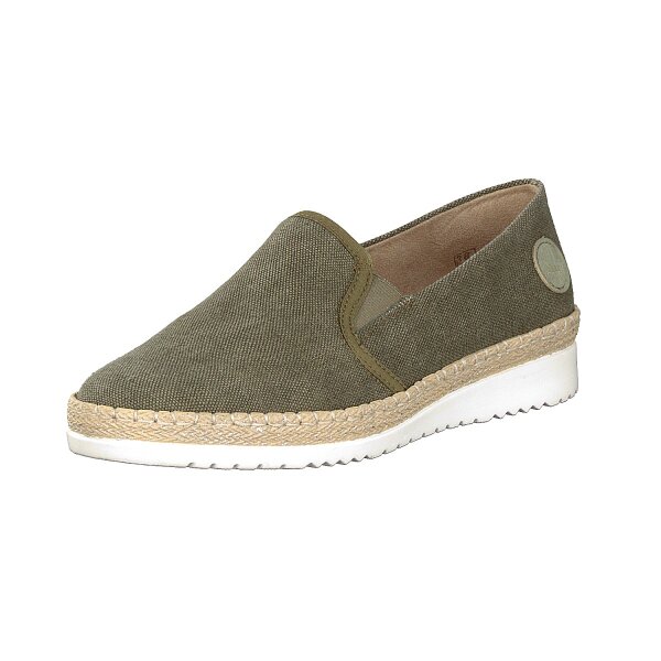 Rieker Damen Slipper gr&uuml;n