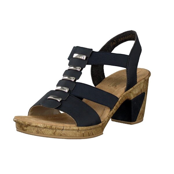 Rieker Damen Sandalette blau