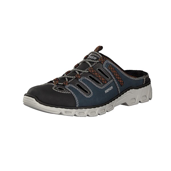 Rieker Herren Pantolette grau