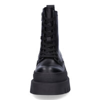 Tamaris Damen Leder Schn&uuml;rboot schwarz