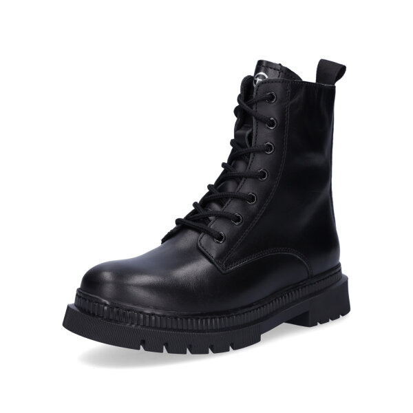 Tamaris Damen Schn&uuml;rboot schwarz