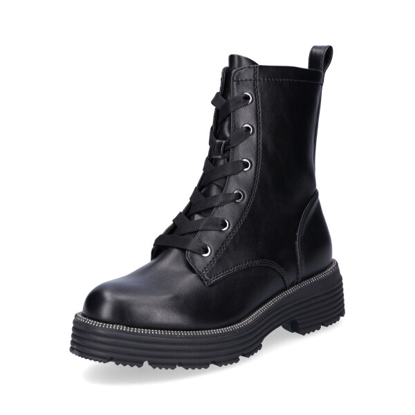 Tamaris Damen Schn&uuml;rboot schwarz