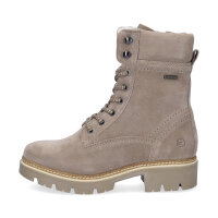Tamaris Damen Leder Schnürboot taupe