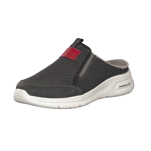 Rieker Herren Pantolette grau