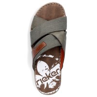 Rieker Herren Pantolette gr&uuml;n