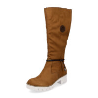 Rieker Damen Samt Stiefel braun