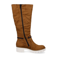 Rieker Damen Samt Stiefel braun