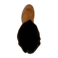 Rieker Damen Samt Stiefel braun