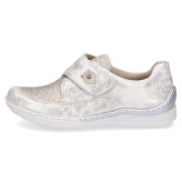 Rieker Damen Klettschuh beige metallic