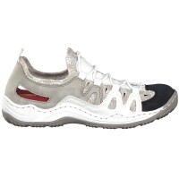 Rieker Damen Slipper weiß