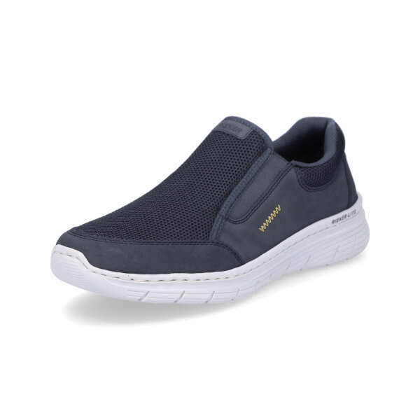 Rieker Herren Mesh Slipper blau