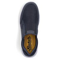 Rieker Herren Mesh Slipper blau