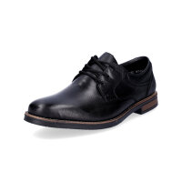 Rieker Herren Leder Schnürschuh schwarz