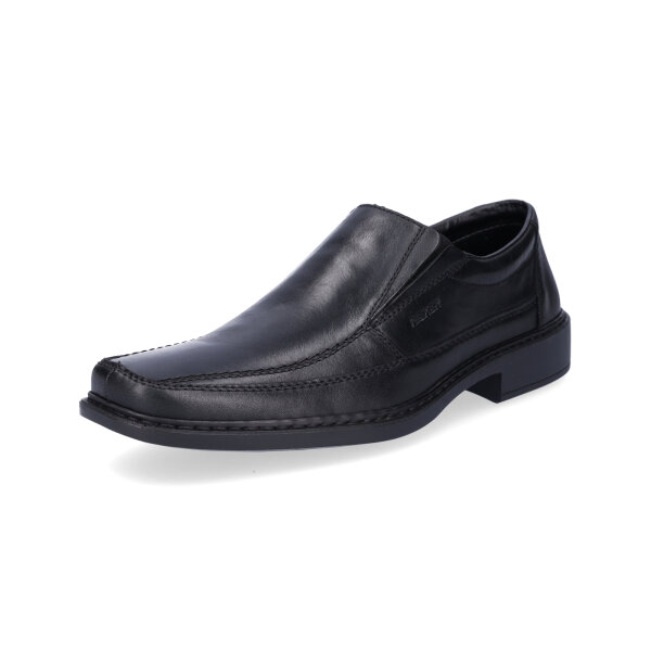 Rieker Herren Business Leder Slipper schwarz