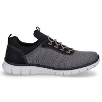 Rieker Herren Mesh Sneaker grau slip-on