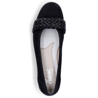 Rieker Damen Ballerina schwarz