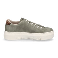 Rieker Damen Plateau Sneaker gr&uuml;n leo