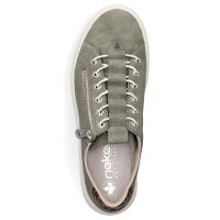 Rieker Damen Plateau Sneaker gr&uuml;n leo