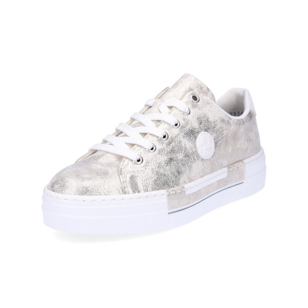 Rieker Damen Plateau Sneaker gold