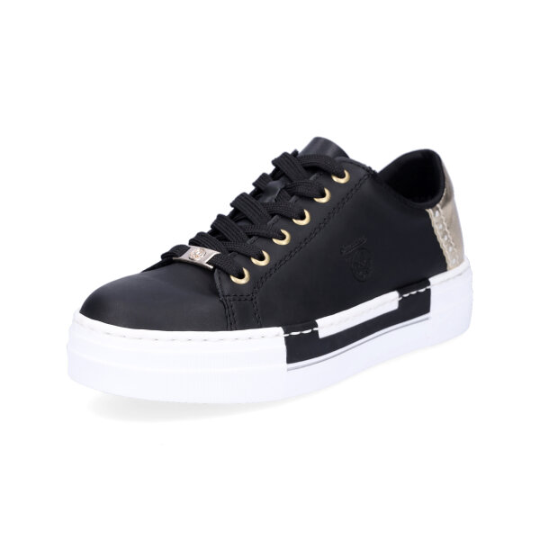Rieker Damen Plateau Sneaker schwarz