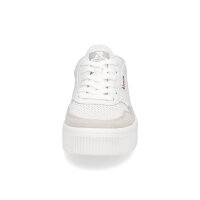 Rieker Evolution Damen Leder Sneaker wei&szlig; beige