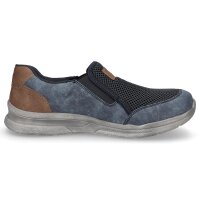 Rieker Herren Slipper blau braun