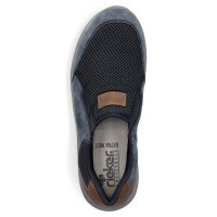 Rieker Herren Slipper blau braun