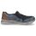 Rieker Herren Slipper blau braun