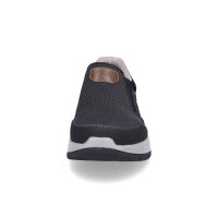 Rieker Herren Slipper schwarz Mesh