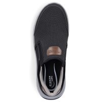 Rieker Herren Slipper schwarz Mesh