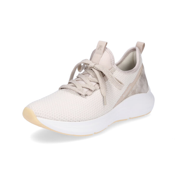 Rieker Evolution Damen Strick Sneaker beige gold