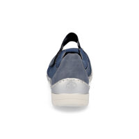 Rieker Damen Mesh Slipper blau