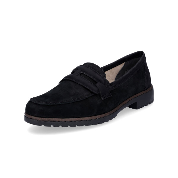 Rieker Damen Slipper schwarz