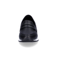Remonte Damen Leder Slipper schwarz