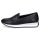Remonte Damen Leder Slipper schwarz