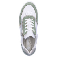 Remonte Damen Leder Sneaker wei&szlig; mintgr&uuml;n