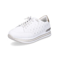 Remonte Damen Plateau Sneaker weiß gold