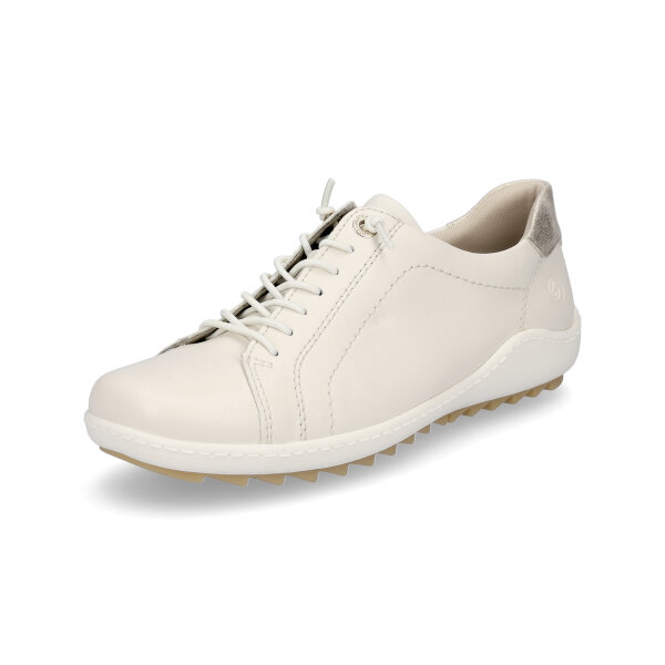 Remonte Damen Leder Schn&uuml;rschuh creme
