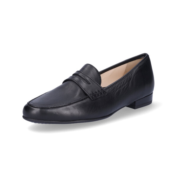 Ara Damen Leder Loafer schwarz Nappa