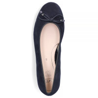 Ara Damen Leder Ballerina dunkelblau