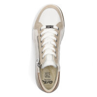 Ara Damen Leder Sneaker wei&szlig; sand