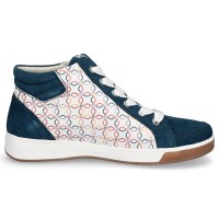 Ara Damen Leder Sneaker petrol multi