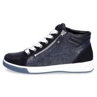 Ara Damen Leder Sneaker dunkelblau