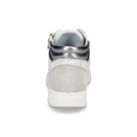 Ara Damen Leder Sneaker weiß grau silber
