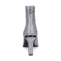 Buffalo Damen Stiefelette vegan silber Glitzer