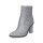 Buffalo Damen Stiefelette vegan silber Glitzer