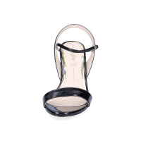 Buffalo Damen Sandalette vegan schwarz Lack