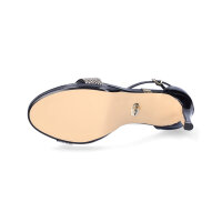 Buffalo Damen Sandalette Monroe 2 schwarz gold Lack