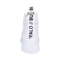 Buffalo Damen Plateau Schnürboot Aspha NC Mid weiß